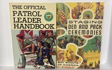 Two 1980s Boys Scouts of America Handbooks Patrol Leader & Den/ Pack Ceremonies picture