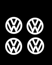  V.W. Custom Made Vinyl Decal, 4 Diecut Sticker 2x2 Inches Each picture