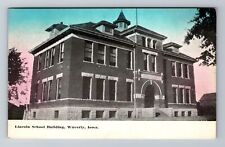 Waverly IA-Iowa, Lincoln School Building, Antique, Vintage c1910 Postcard picture