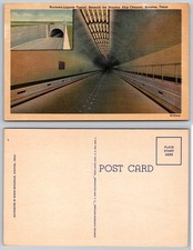 Vintage Curteich-Chicago Baytown-Laporte Tunnel Postcard Houston TX picture