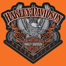 HARLEY DAVIDSON Eagle Pinstripes with Flames 8.0 INCH PATCH. NEW picture