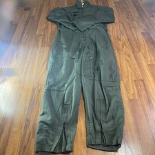 Vintage 1999 US Military CWU 27/P Flight Suit Coveralls 42R Aramid Green 56 in picture