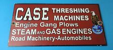 Vintage Case Steam Engines Sign - Porcelain Service Station Store Gas Pump Sign picture