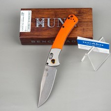 Benchmade 15085 Mini Crooked River Orange G10 S30V Blade AXIS Lock Folding Knife picture