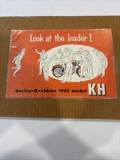 1955 Harley Davidson Model KH Advertising Poster Paper HD Art Motorcycle Vintage picture
