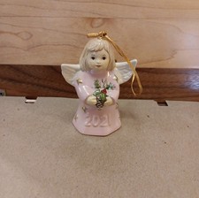 2021 Goebel Angel Bell Annual Ornament | Pink | New With Box  picture