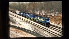 T0203 TRAIN SLIDE Railroad MAIN Line CONRAIL EB 6591 6617 6614 SELKIRK NY 1985 picture