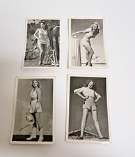 4 X Vintage Pinup RPPC's Unposted Ginger Rogers Susanne Foster Jean Arthur etc picture