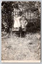 RPPC Cute Edwardian Children Mount Vernon Oregon To Marblemount WA Postcard V12 picture