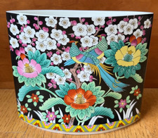 Vintage Mikasa Bone China Oval Vase Kutani Bird Japan 6