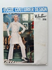 Vintage 1970 Vogue Couturier 2176 Valentino Jacket Pants Dress Sz 12 B34 Uncut F picture