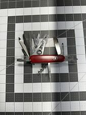 Victorinox SwissChamp 91MM Pocket Knife Swiss Army Red Burnt Blade DULL - 7083 picture