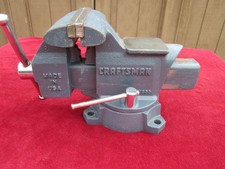CRAFTSMAN U.S.A. 5 1/2 SWIVEL BASE BENCH VISE WITH PIPE JAWS 51855 picture