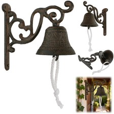 ELFULLY Vintage Dinner Hanging Bell, Cast Iron Door 5.5