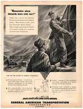 PRINT AD 1944 GATX General American Transportation WWII Victory Cold Blizzards picture