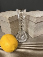 Vintage Lead Crystal Bud Flower Vase picture