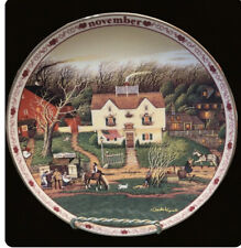 1999 Charles Wysocki November Fireside Companions Days to Remember Plate picture