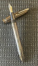 Vintage Sheaffers Lifetime Fountain Pen Brown Striated White Dot picture