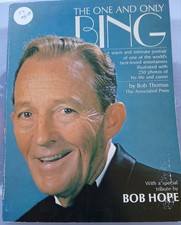 Vintage Biography Book The One and Only Bing by Bob Thomas. Bing Crosby picture