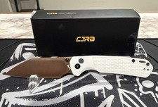 CJRB Pyrite-Light AR-RPM9 Steel Rose Gold Blade FRN Light Grey Handle Exclusive picture