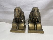 Vintage Brass Cocker Spaniel Bookends, 5” tall picture