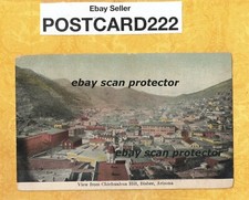 AZ Bisbee 1908-29 vintage postcard VIEW OF HOUSES & CHICHUAHUA HILL ARIZONA picture