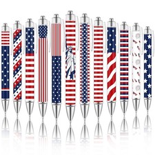4th of July Pens 12 Pcs American Flag Ballpoint Pen Patriotic July 4th picture