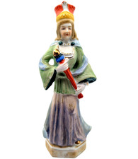 Vintage Occupied Japan Figurine, 8'' Woman With Scepter picture