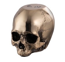 Buster and Punch x Travis Barker Skull Doorstop Stainless Steel Brass 4 Lb Decor picture