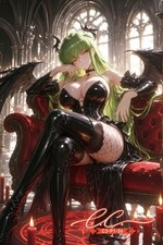 C.C. Waifu Card Anime Girl Fanart Card Oversized Board A5 With NFC Chip picture