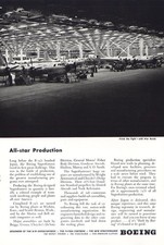 1945 Boeing: All Star Production Vintage Print Ad picture
