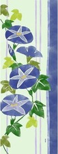 Hama-monyo Morning Glory Tenugui Hand Towel Summer Floral Japanese Fabric picture