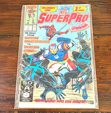 Marvel Comics NFL SuperPro #1 1991 Copper Age Spider-Man Guest Star Single Issue picture
