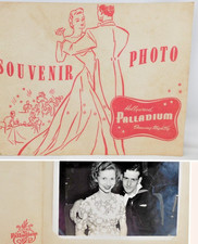Hollywood Palladium WW2 Photo Folder Sailor & Sweetheart Couple at 1940s LA Club picture