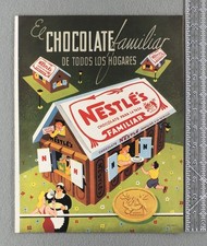1947 Nestlé Chocolate with Vanilla Original Spanish language Vintage Ad picture