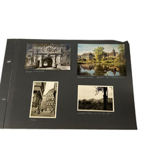 Vintage Tübingen Germany Scrapbook Page B&W Photos Postcard Hohenzollern Castle picture