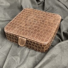 Vintage Ralph Lauren Safari for Men Simulated Leather Display/Storage Case Brown picture