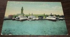 1917 DL&W DELAWARE LACKAWANNA AND WESTERN HOBOKEN TERMINAL POST CARD  picture