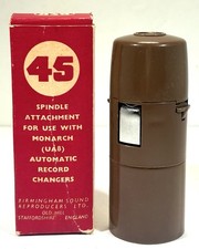 VTG BSR 45 Spindle Attachment Monarch UA8 45rpm Records • Made In England picture