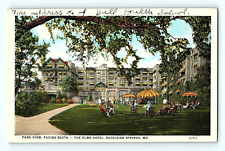 Park View Facing South The Elms Hotel Excelsior Springs Vintage Postcard E3 picture