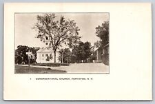 Congregational Church Hopkinton New Hampshire NH c1905 Postcard picture