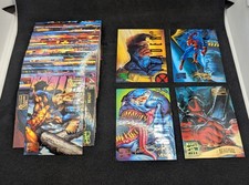 1995 Marvel Masterpieces E-Motion GOLD SIGNATURE 57 cards w/ Canvas + Holo Chase picture
