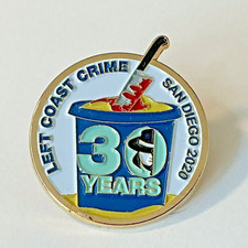 Left coast crime San Diego 2020 30 years Lapel Pin (M14) picture