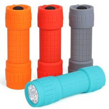 4-pack 9-led Mini Flashlight Set With Aaa Batteries Included | Small Flashlights picture