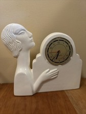 Vintage 1984 Sarsaparilla Art Deco Alarm Desk Clock - DISPLAY ONLY picture