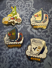 Lot of 4 Vintage eBay Live 2004 Enamel Pins New Orleans PayPal Tech Swag picture