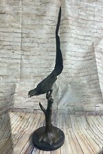 Handcrafted Original Signed Milo French Bronze Pheasant Game Bird Sculpture Sale picture