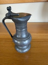 Swiss Pewter Wine Measure Pitcher Canton Valais,   c. 1800-1830 picture