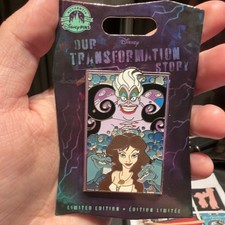 Disney DLR  2022  Transformation Story LITTLE MERMAID URSULA VANESSA  LE Pin    picture