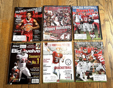 LOT of 6 different University of Oklahoma football magazines, Sports Illustrated picture